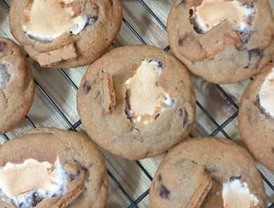 Campfire S'mores Cookies