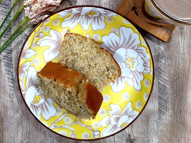 Banana Loaf with Choco Chip and Walnut Topping