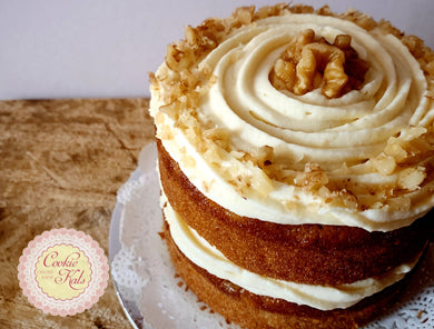 Carrot Cake with Walnuts and Cream Cheese Frosting