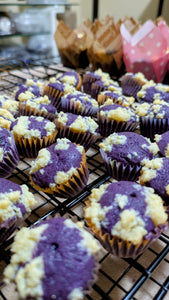 Ube Cheese Crumble Muffin