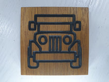 Load image into Gallery viewer, Engraved Coasters Handmade Solid Mahogany