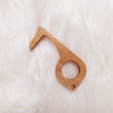 Load image into Gallery viewer, Wooden Non-Contact Key Solid Mahogany No Touch Tool with Pouch