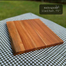 Load image into Gallery viewer, Handmade Solid Mahogany Chopping and Cheese Boards