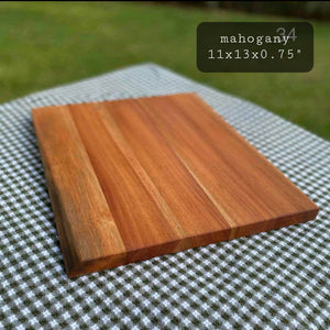 Handmade Solid Mahogany Chopping and Cheese Boards