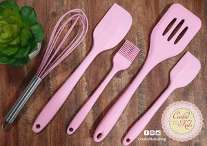 24 pieces Silicone Turner - Pink - Kitchen Utensils - at 